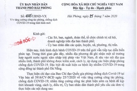 Tăng cường công tác phòng, chống dịch COVID-19 trong tình hình mới